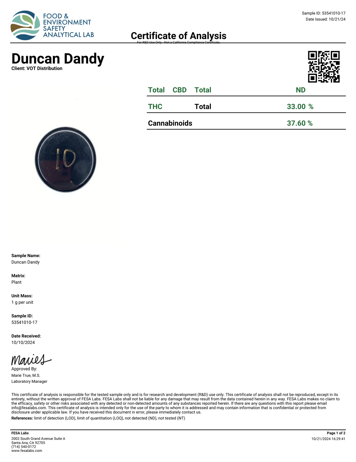Duncan Dandy – Bulk THCa Flower | Tier 3