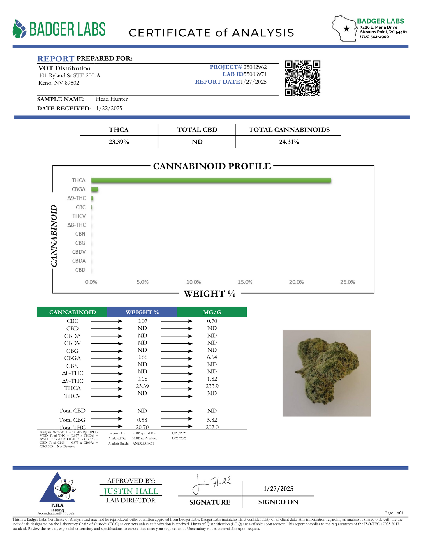 Headhunter – Bulk THCa Flower | Tier 1