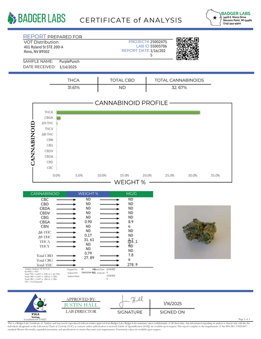 Purple Punch – Bulk THCa Flower | Tier 1
